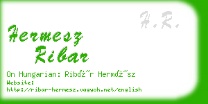 hermesz ribar business card